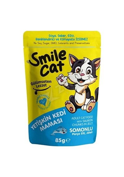 Jungle Smile Cat Pouch Kedi Somonlu 85 Gr