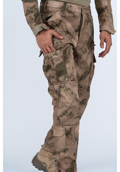Combat Tactical Pantolon Komando Softshell Kamuflaj - 508-672-jandarma Çok Renkli