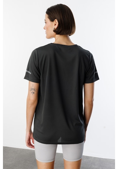 Genius Store Kadın Nem Emici Hızlı Kuruma Atletik Teknik Performans Spor T-shirt Drıfıt-kısakol Füme