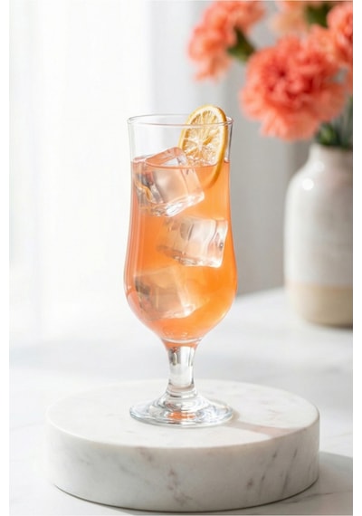 Lav Nevakar Cam Kokteyl Bardağı 6'lı 385 ml (Meşrubat/Smoothie /Milkshake/Soğuk Kahve Bardağı )
