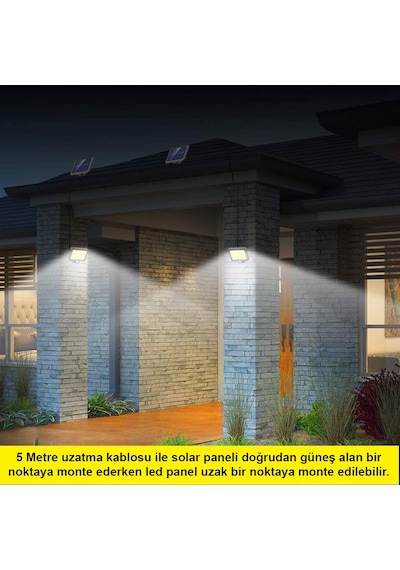 Greentech GT-SL05 Güneş Enerjili 160 CoB LED Aydınlatma