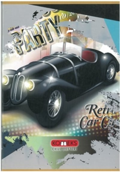 Komeks Dikişli Defter Karton Kap. Kareli 80 Yp A4 Rent