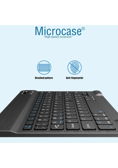 Microcase Xiaomi Redmi Pad 2 11 İnch İçin Bluetooth Klavye Tr Sticker + Bluetooth Mouse + Tablet Standı - Al2765 Lazer