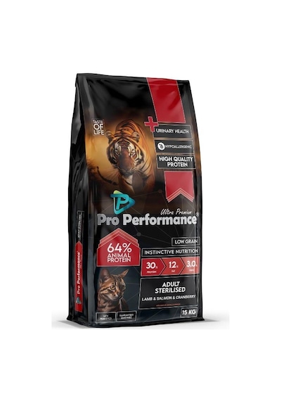 Pro Performance Ultra Premium Kuzulu Ve Somonlu Kısırlaştırılmış Yetişkin Kedi Maması 15 Kg