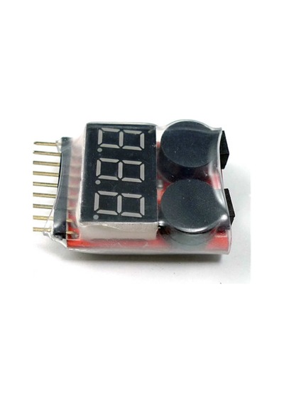 1-8s Cell Lipo Ölçer Buzzer Sesli Alarm 2in1test