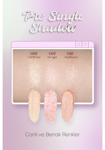 İnci Işıltılı Kremsi Dokuya Sahip Tekli Far Clıo Pro Single Shadow 23fw G10 Pearfection 48589396