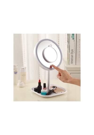 Lexroo 1x+5x Zoom 23 Led Işıklı Makyaj Aynası, 360 Döner, Dokunm Diğer