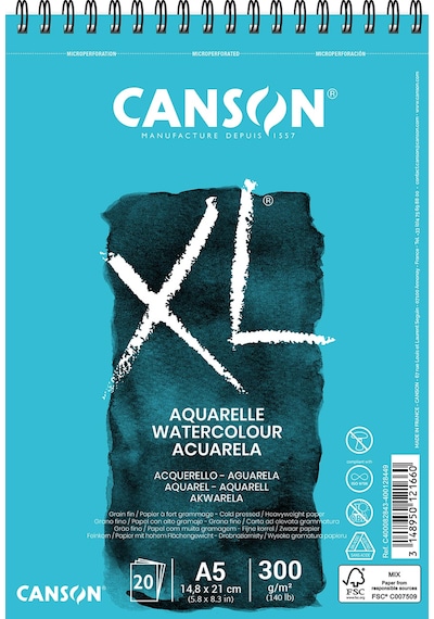 Canson Spp Canxl Aquarelle 20s A5 300g Suluboya Bloğu 0