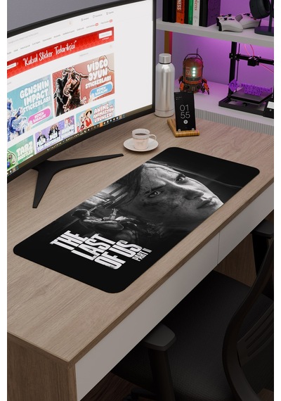 The Last Of Us Kaymaz Dikişli Kauçuk Oyuncu Mousepad V1 - 70x30 Xl Gaming Mouse Pad Fare Altlığı