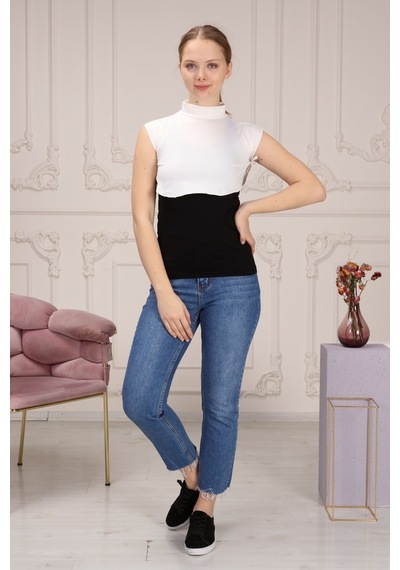 My Vintage Kadın Tesettür Boyunluk Simit Içlik Boyunluk Düz Model Yakalık Beyaz