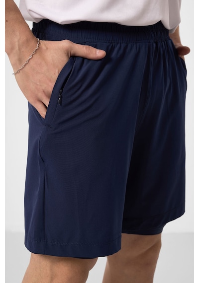 Tommy Life İndigo Polyester İnce Yumuşak Standart Fit Erkek Taytlı Şort - 81287 Indigo