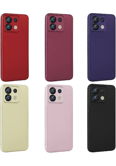 Noktaks - Redmi Note 13 Pro 5g Uyumlu - Kılıf Mat Soft Esnek Premier Silikon Kapak - T30235 - Siyah Siyah