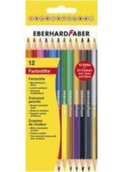 Eberhard Faber Çift Taraflı Kuru Boya Kalemi 3 Mm 12Li 514811