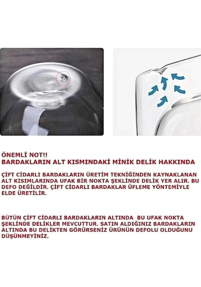 2 Li Çiçekli Flower Cup Bardak Çift Cidarlı 350 Ml El Yapımı Borosilikat Kulplu Kahve Sunum Bardağı Çiçekli