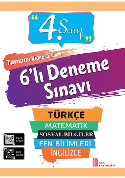 Ata 4.sınıf Okula Yardımcı Okuduğumu Anlıyorum- Neşeli Matematik Öyküleri+ 6 Lı Deneme Sınavı