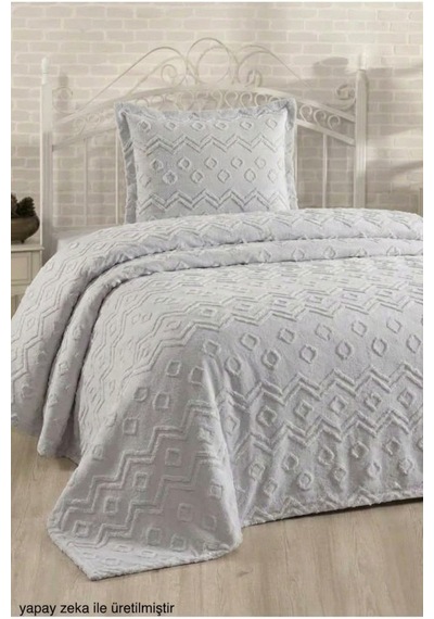 Şönil İskandinav Yatak Örtüsü Takımı 180 X 260 Cm Valonlu Model 1 Adet 50 X 70 Yastık Kılıfı Çok Renkli