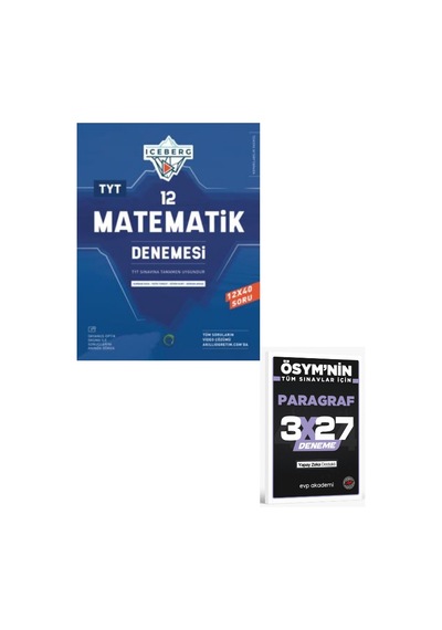 2027 Okyanus 2027 Tyt Matematik Iceberg 12 Deneme+ Evp Akademi Paragraf
