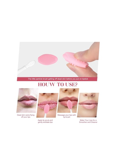 Silikon Dudak Fırçalayın Fırça Dudak Scrubber Aracı Dudak Exfoliator Fırça Peeling Dudak Fırçalama Aracı Koyu