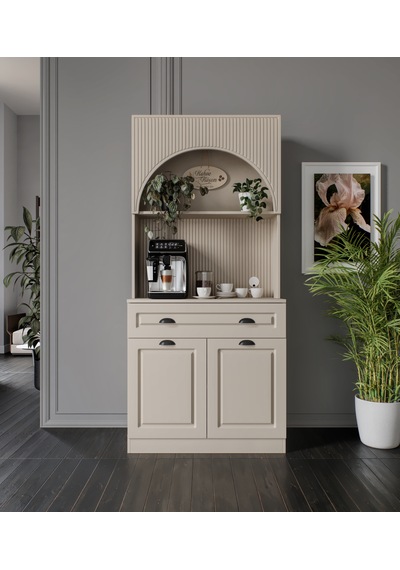 Siena Kum Beji Mini 90 Cm Komple Mdf Led Aydınlatmalı Kahve Köşesi