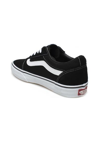 Vans VN0A36EMC4R1 MN Ward Suede Canvas Ayakkabı Beyaz - Siyah