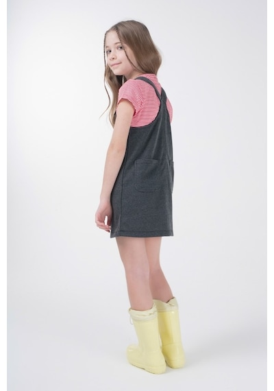 Brz Kids Kız Çocuk Salopet-Antrasit