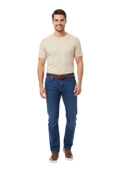 Erkek Büyük Beden Regular Kalıp Jeans Pantolon 320 Bgl-st05159 İndigo