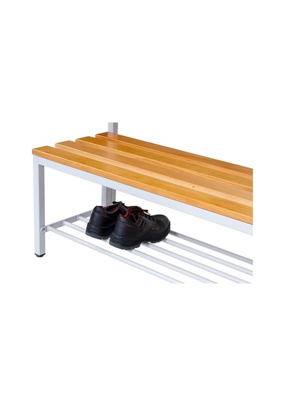 Ayakkabılıklı 4 Ayaklı Çift Taraflı Bank, Kanca Şeritli Bank, 10 Kanca, 100x85x170 Cm, Spor Bankı