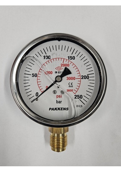 Çap 100 ALTtan 250 Bar Gliserinli Manometre - Pakkens