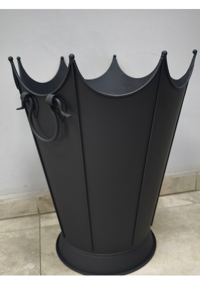 Flame Stove Fs-8193m Mat Siyah Oval Odun Kovası