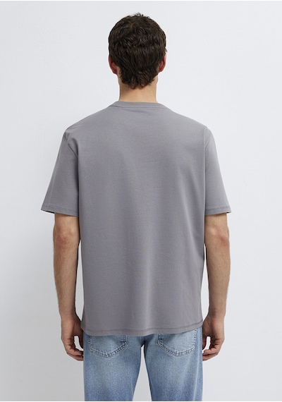 Mavi - Mavi Jeans Baskılı Gri Tişört 0613599-85550