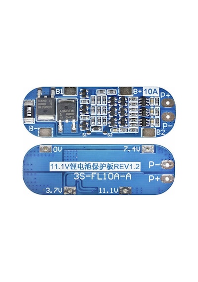 Defneelektro.Medikal-3S 10A 12V Li-Lon Bms 18650 Lityum Pil Şarj Koruma Devresi