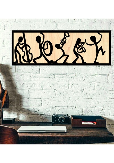 Müzik Temalı  Ahşap Duvar tablo