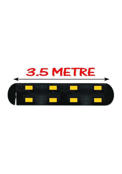 Yol Kasisi Kauçuk Kasis Hız Kesici Sınırlayıcı Kauçuk Şaseli Kasis 3.5 Metre 50x40 Cm