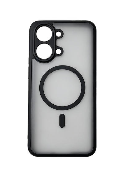 Xiaomi Poco X8 Pro Max Kılıf M-safe Şarj Özellikli Kamera Koruma Çerçeveli Lunex Kapak Siyah