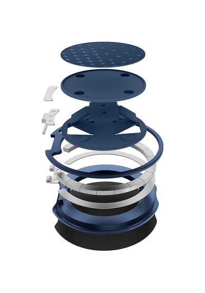 Raptic Freeflow Serenity Serisi 360 Derece Dönebilen Magnetik Ring Stand Telefon Tutucu Lacivert