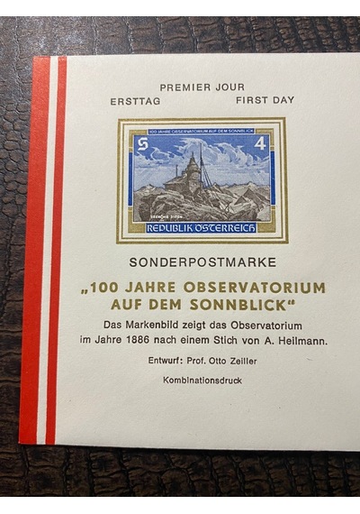 Österreich Fdc Avusturya 1986 Özel Pullu İlkgün Zarfı