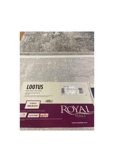 Lootus 16a Krem-mavi Halı Çok Renkli