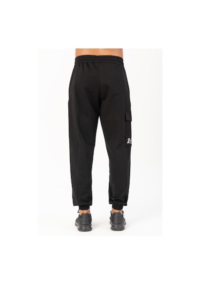 Maraton Sportswear Oversize Erkek Lastik Paça Basic Siyah Eşofman Altı 22466 Siyah