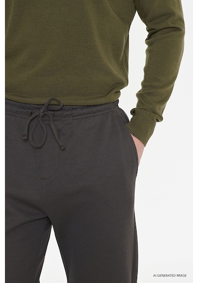 AC&Co / Altınyıldız Classics Erkek Kahverengı Pamuklu Standart Fit Normal Kesim Beli Lastikli Diagonal Desenli Örme Pantolon Kahverengi AC&Co / Altınyıldız Classics Erkek Kahverengı Pamuklu Standart Fit Normal Kesim Beli Lastikli Diagonal Desenli Örme Pantolon Kahverengi