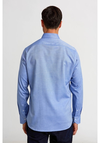 Bisse Regular Fit Paşa Yaka Düğmeli İndigo Erkek Gömlek Gmok3ps22400001 D66 İndigo