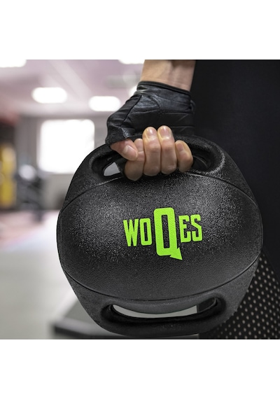 Woqes Çift Tutacaklı Slam Ball Sağlık Topu Ağırlık Topu 5KG