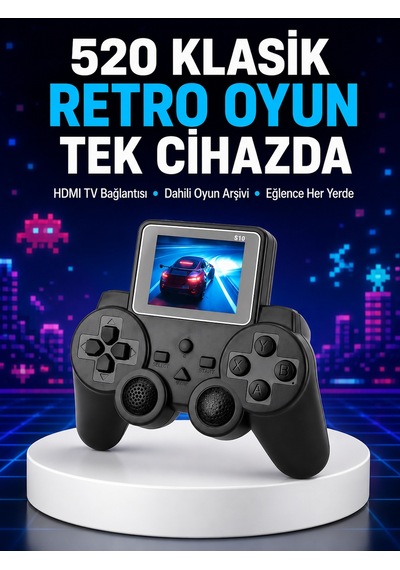 2025 A Kalite S10 Gamepad 520 Oyunlu Tv Bağlantılı Retro Atari Konsolu Yeni Nesil 39086340