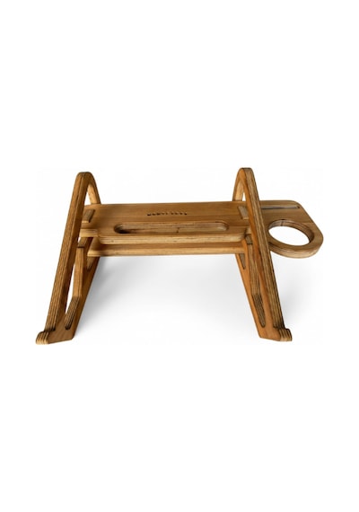 Ahşap Dekoratif Laptop Standı Ergonomik Düzenleyici Organizer