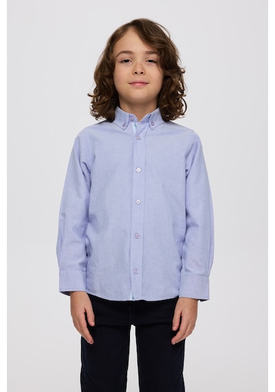 Panço Erkek Çocuk Basic Lacivert Oxford Gömlek