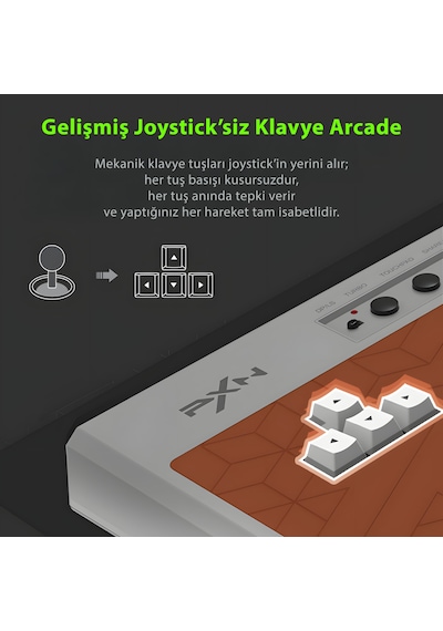 Pxn X8 Arcade Stick Oyun Kumandası Mekanik Tuşlu Vewlıx Layout Ps3 / Ps4 / Pc / Xbox / Switch Uyumlu