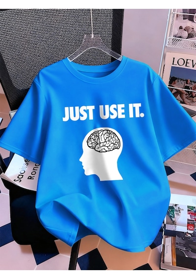 Noıssey Urban Pop Graphic Kadın Tişört Koleksiyonukod 5096 Bebe Mavi