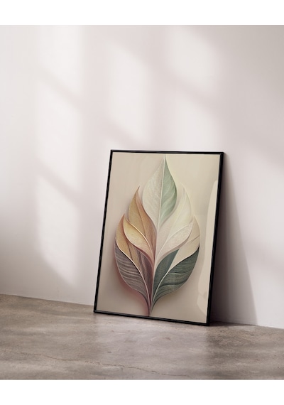 Çerçevesiz Poster Yaprak Model