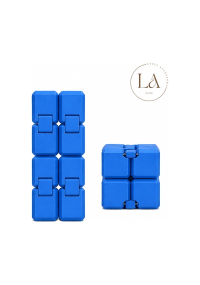 Hareketli Rahatlatıcı Küpü Infinity Cube Katlanabilir Anti Rahatlatıcı Oyuncak 3d Baskı Sonsuz Küp Mavi Diğer