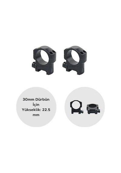 30mm Dürbün İçin Picattiny Ray Ayağı - Orta Siyah