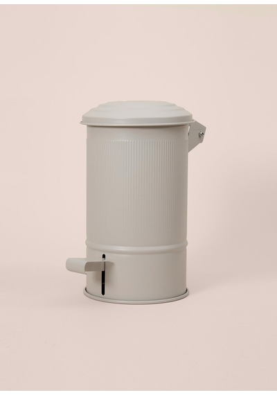 The Mia Stripe Mutfak Ve Banyo Çöp Kovası Bej 5 Lt Bej